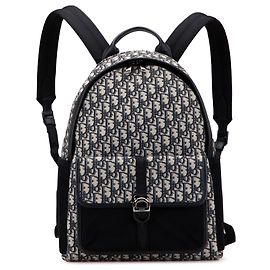 Dior Blau Oblique Canvas 8 Rucksack Blau