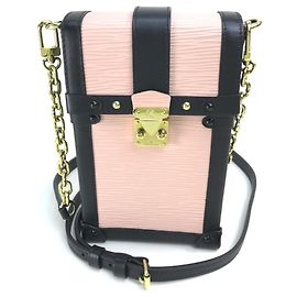 Pochete Trunk Vertical em Couro Epi Louis Vuitton Rosa