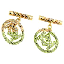 Cartier-Abotoaduras de diamante Double C da Cartier-Outro