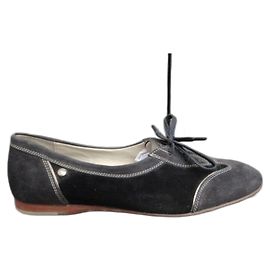 Paraboot Derbies aus schwarzem Wildleder Schwarz