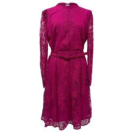 Erdem Elira Spitzenkleid aus rosa Baumwolle Pink