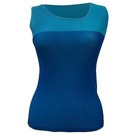 Issey Miyake Pleats Please Tanktop aus blauer Polyester Blau