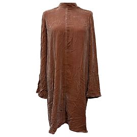 Rick Owens Mini-Kleid aus Samt in brauner Viskose Braun Rot