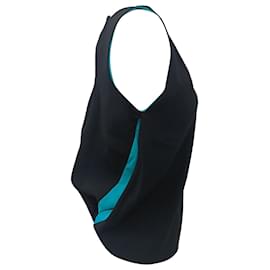 Balenciaga- Balenciaga Asymmetric Sleeveless Top in Black Viscose-Black
