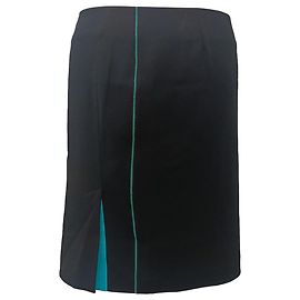 Balenciaga Minirock mit Schlitzdetail aus schwarzer Viskose Schwarz