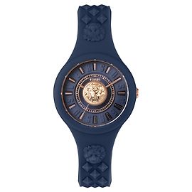 Versus Versace Fire Island Lion Strap Watch Blue