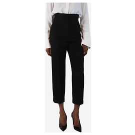 Jacquemus Pantalon noir taille haute fuselé - taille UK 6 Noir