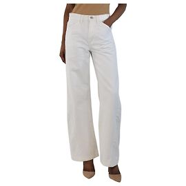 Frame Denim Jean Palazzo Le Baggy blanc - taille UK 6 Blanc