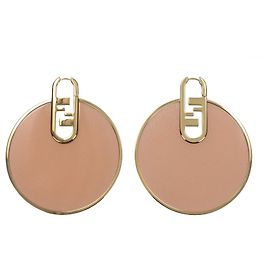 Fendi Pendientes de plexiglás rosa Rosa