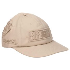 Burberry Cappellini in cotone beige (cappello da baseball) Marrone
