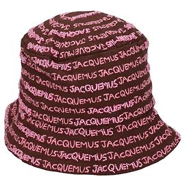 Jacquemus Gorras bucket de algodón marrón Castaño