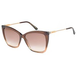 Jimmy Choo Gafas de sol de metal marrón Castaño
