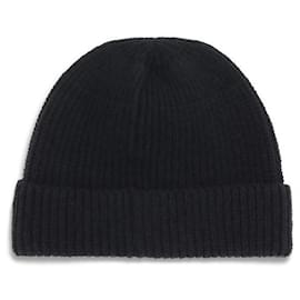 Prada-Beanie Hat with logo-Black