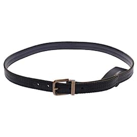 Dolce & Gabbana-Blue Leather Logo Belt-Blue