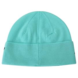 Givenchy-Green Wool Beanie Unisex Logo Hat-Green