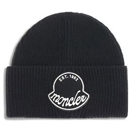 Moncler Berretto con logo Nero
