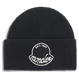 Moncler Gorro com logo Preto