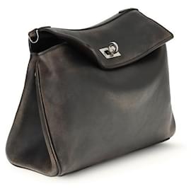 Balenciaga-BOLSA-Marrom