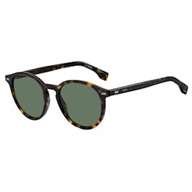 Hugo Boss-Brown Acetate Sunglasses-Brown