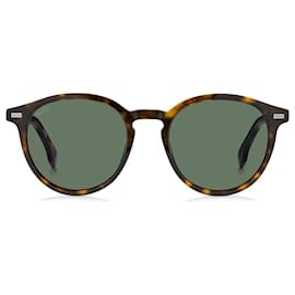 Hugo Boss-Brown Acetate Sunglasses-Brown