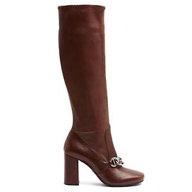 Stivali a Catena Marroni Prada EU38 Pelle Nappa Marrone UK5 US7.5 Marrone