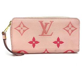 Louis Vuitton Monogram Empreinte Zippy Wallet Pink