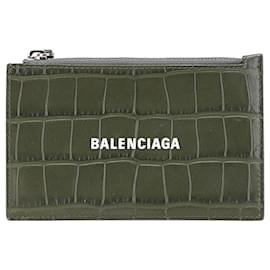 Balenciaga-Carteira de couro caqui Balenciaga-Caqui