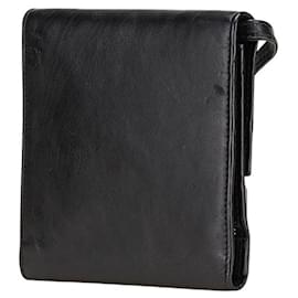 Balenciaga-Carteira Trifold B Logo da Balenciaga-Preto