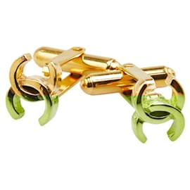Chanel-Chanel Coco Mark Mini Cufflinks-Golden