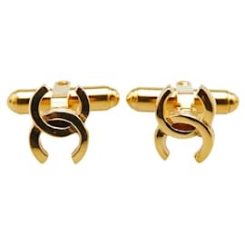 Chanel-Chanel Coco Mark Mini Cufflinks-Golden