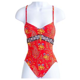 Costume da bagno Dior Rosso Rosso Multicolore