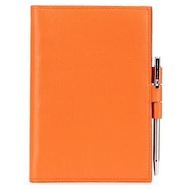 Hermès-Hermès Agenda GM Planner in Orange Epsom Leather-Orange