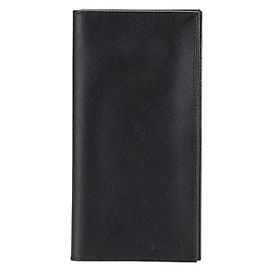 Carteira bi-fold de couro para homens Prada Preto
