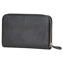 Prada-Prada Triangle Logo Plate Long Wallet-Black