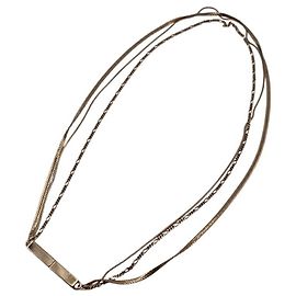 Collar de cadena alta dorada de 3 hilos Bottega Veneta Dorado