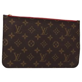 LOUIS VUITTON Monogram Neverfull MM Pouch Accesorio Pouch LV Auth BA4608 Monograma