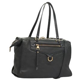 LOUIS VUITTON Monogram Empreinte Lumineuse PM Tote Bag Black M93410 Auth ki5855 Black