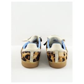 Adidas-Brown leather sneakers-Brown