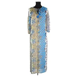 Tory Burch Vestido de seda multicolor Multicolor