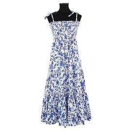 Tory Burch Blaue Baumwollkleid Blau