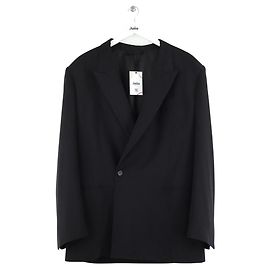 Balenciaga Schwarze Wolljacke Schwarz