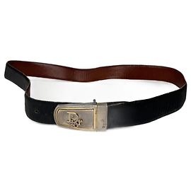 Vintage Dior Ledergürtel schwarz Schwarz