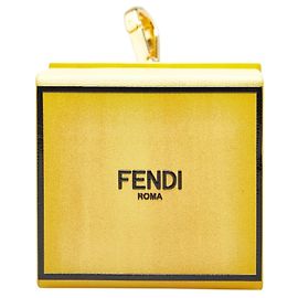 Porte-clés Mini Box Charm Fendi Jaune
