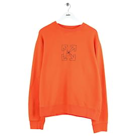 Off White Suéter de algodón naranja Naranja