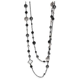Collar Quatrefoil de plata esterlina, ónix y hematita de David Yurman Otro