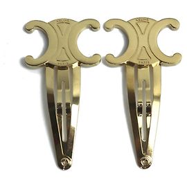 Céline Clip per Capelli Triomphe Placcato Oro Celine D'oro