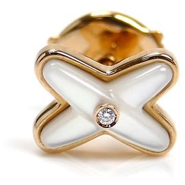 Chaumet 18K Pink Gold Shell and Diamond Single Earring Other