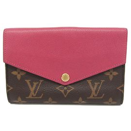 Portefeuille compact Pallas Monogram Louis Vuitton Marron Violet foncé