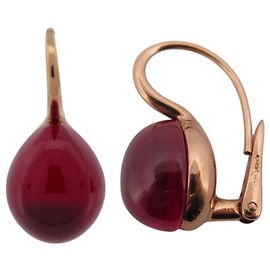 NUOVE ORECCHINI POMELLATO A SONNO RUBINI ROSSO PASSIONE E ORO ROSA D'oro