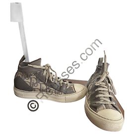 Baskets en cuir walk ‘n’ Dior grises Autre